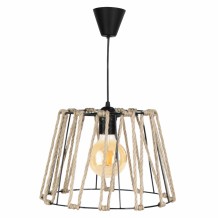 ΦΩΤΙΣΤΙΚΟ ΟΡΟΦΗΣ ΜΕΤΑΛΛΙΚΟ ΜΑΥΡΟ ΜΕ ΣΧΟΙΝΙ Ε27 HM7617 01 c428220