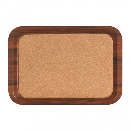 Δίσκος laminated σερβιρίσματος με φελλό 37x53cm χρώμα ξύλου c428419