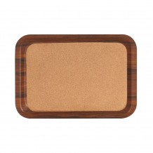 Δίσκος laminated σερβιρίσματος με φελλό 32x44cm χρώμα ξύλου c428420