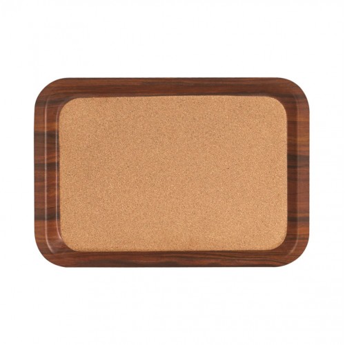 Δίσκος laminated σερβιρίσματος με φελλό 32x44cm χρώμα ξύλου c428420