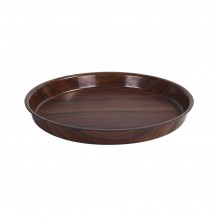 Δίσκος laminated με αντιολισθητική επιφάνεια βαθύς φ32cm χρώμα ξύλου c428423