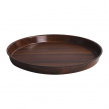 Δίσκος laminated με αντιολισθητική επιφάνεια βαθύς φ36cm χρώμα ξύλου c428424