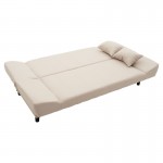 Kαναπές κρεβάτι Tiko pakoworld 3θέσιος αποθηκευτικός χώρος ύφασμα μπεζ 200x85x90εκ c428607