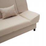 Kαναπές κρεβάτι Tiko pakoworld 3θέσιος αποθηκευτικός χώρος ύφασμα μπεζ 200x85x90εκ c428607