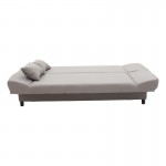 Kαναπές κρεβάτι Tiko pakoworld 3θέσιος με αποθηκευτικό χώρο ύφασμα γκρι 200x85x90εκ c428608