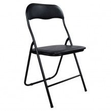 ΚΑΡΕΚΛΑ ΠΤΥΣΣΟΜΕΝΗ PADMA PU ΜΑΥΡΗ HM0044 38X47X82 ΕΚ SET 6τμχ c428776