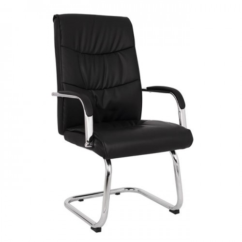 ΠΟΛΥΘΡΟΝΑ ESTHER HM1045 11 ΜΑΥΡΟ PU ΜΕ ΒΑΣΗ ΧΡΩΜΙΟΥ 57x66 5x102 cm SET 2τμχ c428888