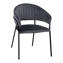 ΠΟΛΥΘΡΟΝΑΚΙ THEODORE HM8520 01 ΑΠΟ ΒΕΛΟΥΔΟ ΓΚΡΙ ΜΕ ΜΕΤΑΛΛΙΚΟ ΣΚΕΛΕΤΟ 55x50x82Υ εκ SET 2τμχ c428984