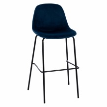 ΣΚΑΜΠΟ VINCENT ΒΕΛΟΥΔΟ ΜΠΛΕ ΚΑΙ ΜΕΤΑΛΛΙΚΟ ΣΚΕΛΕΤΟ HM8579 18 56 5x47x106 εκ SET 4τμχ c429131