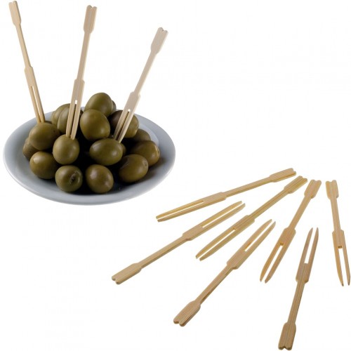 Πακέτο 1000 Πιρούνια Sticks Lux 9cm Ξύλινο Μίας χρήσης Leone c429166