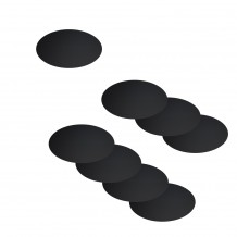 Σετ 8 αυτοκόλλητες οβάλ ετικέτες 8.5x5cm, μαύρες, για μαρκαδόρους υγρής κιμωλίας c42946 Σετ 8 αυτοκόλλητες οβάλ ετικέτες 8.5x5cm, μαύρες, για μαρκαδόρους υγρής κιμωλίας c42946