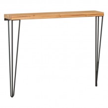 Κονσόλα Tetty pakoworld καρυδί μαύρο 90x14x75εκ c429617 Κονσόλα Tetty pakoworld καρυδί μαύρο 90x14x75εκ c429617