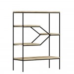 STEP ΒΙΒΛΙΟΘΗΚΗ SONOMA ΜΑΥΡΟ 80x30xH120cm c429740