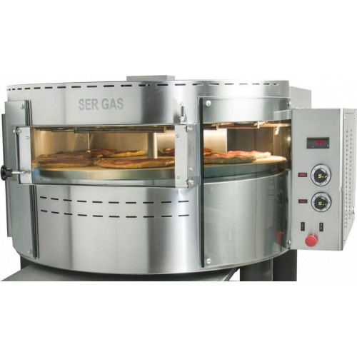Φούρνος πίτσας ηλεκτρικός με περιστρεφόμενες πλάκες και βάση RPE2 c429745