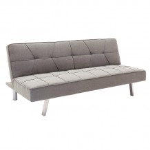 Καναπές κρεβάτι Travis pakoworld 3θέσιος ύφασμα γκρι 175x83x74εκ c429903