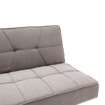 Καναπές κρεβάτι Travis pakoworld 3θέσιος ύφασμα γκρι 175x83x74εκ c429903