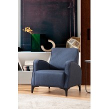 Sasso πολυθρόνα μπλε ύφασμα 78x87x78cm c430160 Sasso πολυθρόνα μπλε ύφασμα 78x87x78cm c430160