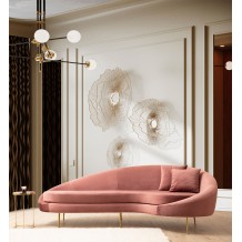 Uscire τριθέσιος καναπές Ύφασμα ροζ 255x120x85cm c430186 Uscire τριθέσιος καναπές Ύφασμα ροζ 255x120x85cm c430186