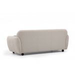 Infinito τριθέσιος καναπές Ύφασμα λευκό 223x83x86cm c430191