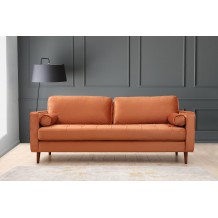 Firenze τριθέσιος καναπές Ύφασμα πορτοκαλί 215x90x70cm c430193 Firenze τριθέσιος καναπές Ύφασμα πορτοκαλί 215x90x70cm c430193
