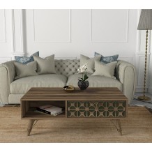 Τραπεζάκι σαλονιού καρυδί Puglia 110x60x41 6cm c430321 Τραπεζάκι σαλονιού καρυδί Puglia 110x60x41 6cm c430321