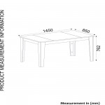 Τραπέζι Verona 145x85x76 2cm c430356