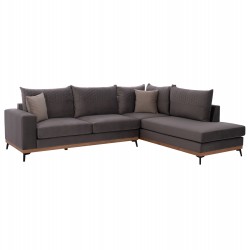 ΚΑΝΑΠΕΣ ΔΕΞΙΑ ΓΩΝΙΑ MESINA ΥΦΑΣΜΑ ΑΛΕΚΙΑΣΤΟ ΓΚΡΙ 290Χ235Χ94Υεκ HM3253 01R c430375