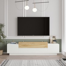 Έπιπλο TV Bicolore Felt λευκό 160x37 3x38 7cm c430401 Έπιπλο TV Bicolore Felt λευκό 160x37 3x38 7cm c430401