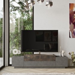 Έπιπλο TV Bicolore Bronze χρώμα 160x37 3x38 7cm c430402