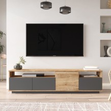 Έπιπλο TV Premio Athlantic Pine ανθρακί χρώμα 180x44 5x44 6cm c430404 Έπιπλο TV Premio Athlantic Pine ανθρακί χρώμα 180x44 5x44 6cm c430404