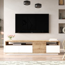 Έπιπλο TV Premio Athlantic Pine λευκό χρώμα 180x44 5x44 6cm c430405 Έπιπλο TV Premio Athlantic Pine λευκό χρώμα 180x44 5x44 6cm c430405