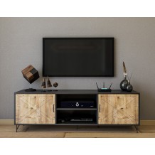 Έπιπλο TV Geneva Pine ανθρακί χρώμα 160x40x56cm c430414 Έπιπλο TV Geneva Pine ανθρακί χρώμα 160x40x56cm c430414