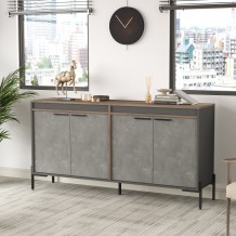 Ντουλάπι γραφείου Suprema καφέ ανθρακί 184x44 5x91 6cm c430416 Ντουλάπι γραφείου Suprema καφέ ανθρακί 184x44 5x91 6cm c430416