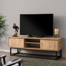 Έπιπλο TV Trentino χρώμα pine μαύρο 140x40x50cm c430422 Έπιπλο TV Trentino χρώμα pine μαύρο 140x40x50cm c430422