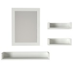 Καθρέπτης μπάνιου Bianca χρώμα λευκό 45x60 c430424