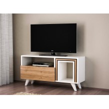 Έπιπλο TV Calabria χρώμα καρυδί λευκό 90x29 5x51cm c430426 Έπιπλο TV Calabria χρώμα καρυδί λευκό 90x29 5x51cm c430426