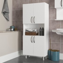 Ντουλάπι μπάνιου Salerno χρώμα λευκό 59 5x29 5x140 3 c430433 Ντουλάπι μπάνιου Salerno χρώμα λευκό 59 5x29 5x140 3 c430433
