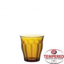 Γυάλινο Ποτήρι 25cl Φ8 7x9cm Πορτοκαλί Tempered Σειρά Picardie DURALEX Σετ 12 c430535