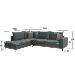 ΚΑΝΑΠΕΣ ΑΡΙΣΤΕΡΗ ΓΩΝΙΑ MESINA ΥΦΑΣΜΑ ΑΛΕΚΙΑΣΤΟ ΜΕΝΤΑ 290Χ235Χ94Υεκ HM3253 07L c430559 ΚΑΝΑΠΕΣ ΑΡΙΣΤΕΡΗ ΓΩΝΙΑ MESINA ΥΦΑΣΜΑ ΑΛΕΚΙΑΣΤΟ ΜΕΝΤΑ 290Χ235Χ94Υεκ HM3253 07L c430559