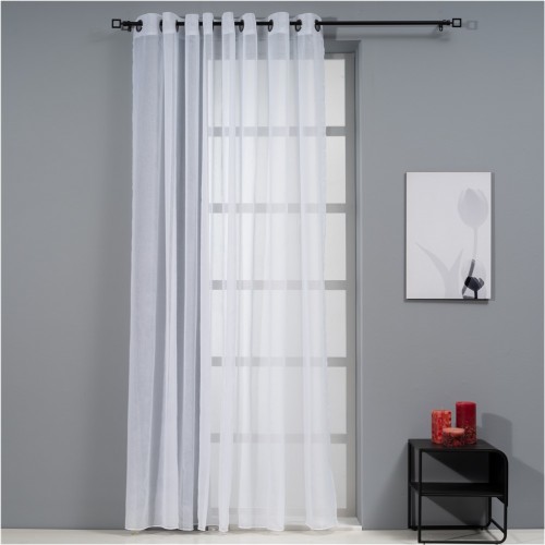 Κουρτίνα Dolly 300x260cm 75gsm 100 polyester λευκή με τρουκς Artisti Italiani c430564