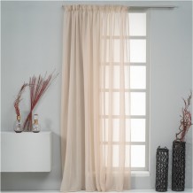 Κουρτίνα Dolly 300x270cm 75gsm 100 polyester μπεζ με τρέσα Artisti Italiani c430567