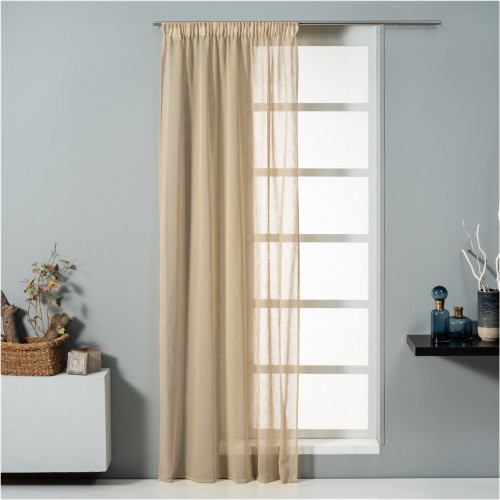 Κουρτίνα Polylinen 140x270cm 140gsm 20 20 60 linen cotton pol μπεζ με τρέσα Artisti Italiani c430573