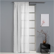 Κουρτίνα Hontona 140x270cm 200gsm 100 polyester λευκή με τρέσα Artisti Italiani c430577