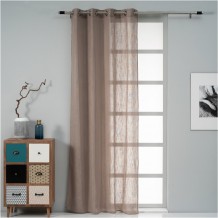 Κουρτίνα Hontona 140x260cm 200gsm 100 polyester μπεζ με τρουκς Artisti Italiani c430580
