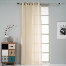 Κουρτίνα Τάφτας 140x260cm 90gsm 100 polyester εκρού με τρουκς Artisti Italiani c430584