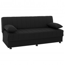 ΚΑΝΑΠΕΣ ΚΡΕΒΑΤΙ ANDRI ΤΡΙΘΕΣΙΟΣ ΜΑΥΡΟΣ HM3239 01 180x72x77 εκ c430648