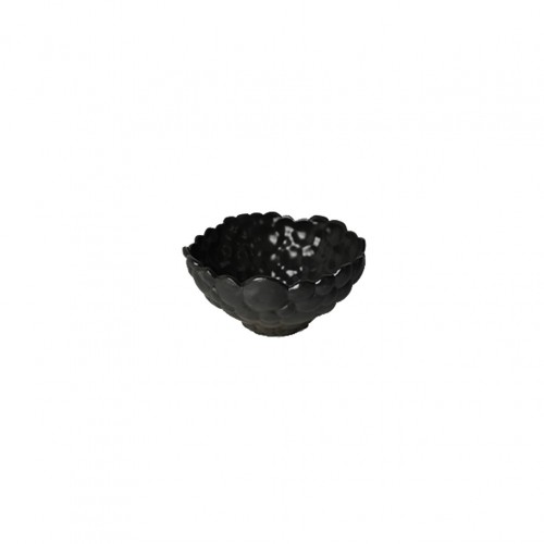 Μπωλ βαθύ Stoneware BUBBLE φ14 5xΥ7cm μαύρο RAW Σετ 6 c430772