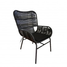 NERA ΠΟΛΥΘΡΟΝΑ ΜΑΥΡΟ 62 5x74 5xH94cm c431001