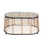 LOOM COFFEE TABLE ΦΥΣΙΚΟ 95x55xH45cm c431008