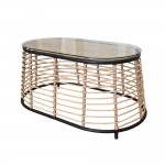 LOOM COFFEE TABLE ΦΥΣΙΚΟ 95x55xH45cm c431008